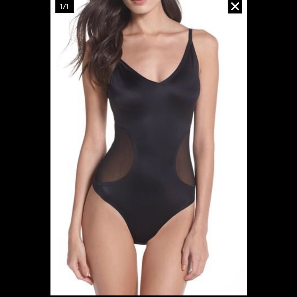SAM EDELMAN BLACK BONDED BODYSUIT MEDIUM